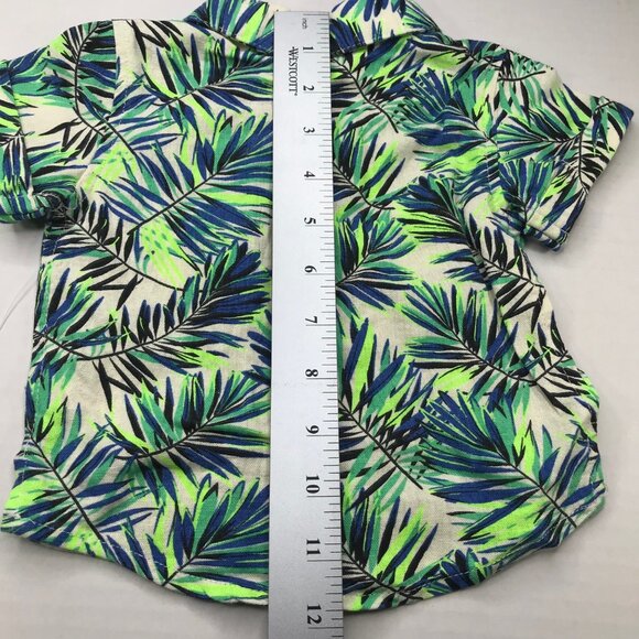 Wonder Nation Boy's 2 Piece Shirt and Short Set 3-6 Month Green New With Tags - Picture 13 of 16